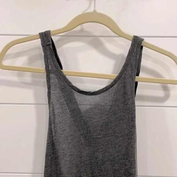 Lululemon Grey Tie Back Tank Top Size 10 - Picture 2 of 11